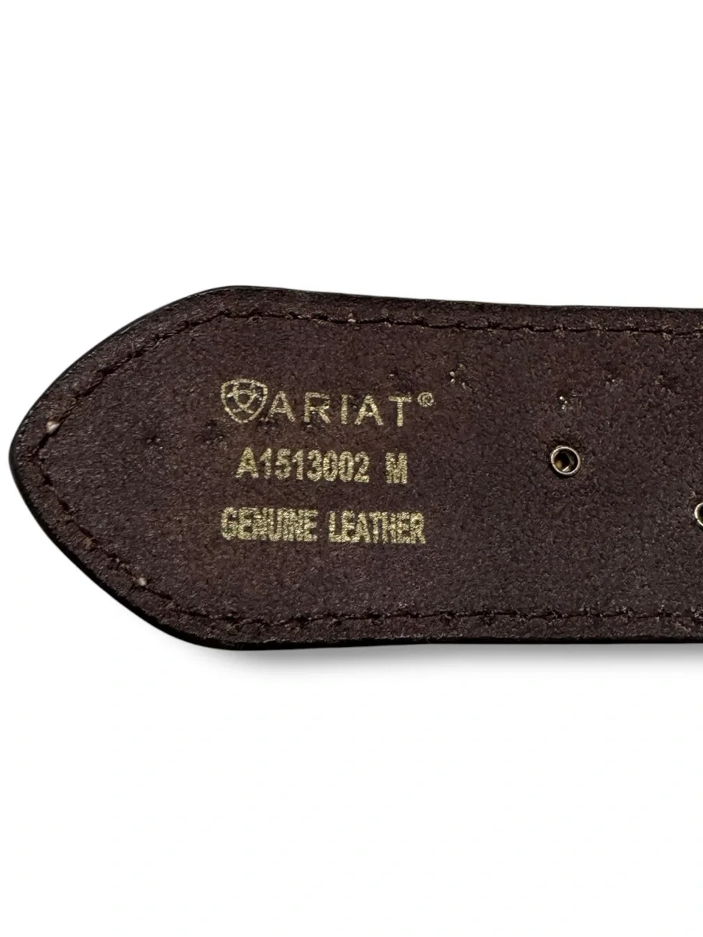 Ariat Women’s Brown Leather Belt Scroll Inlay Crystal Western Cowgirl A1513003 M